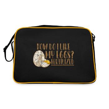 How Do I Like My Eggs, Fertilized 3 - Retro Bag - black/gold - Back