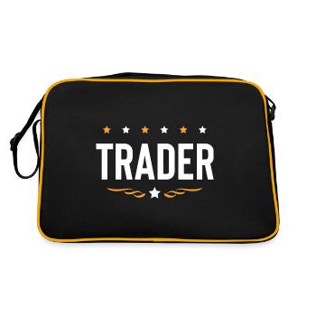 Trader Beruf - Retro Tasche - Schwarz/Gold - Hinten