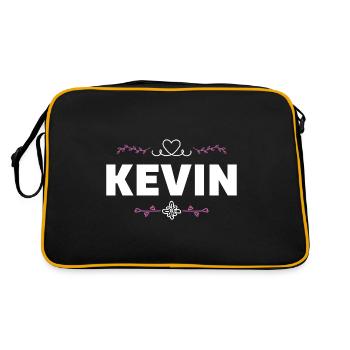Kevin - Retro Bag - black/gold - Back