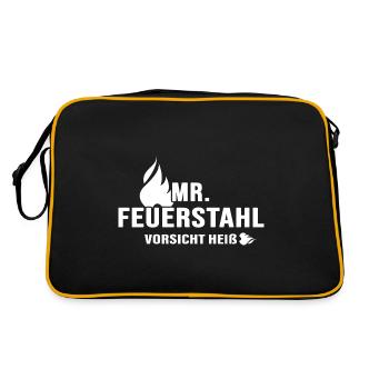 Feuerstahl Wild Bushcraft Outdoor Survival Jungle - Retro Tasche - Schwarz/Gold - Hinten