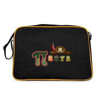 Pi Rate Math Science Geek Drôle Chapeau de Pirate Pi Day - Sac Retro - noir/or - Dos