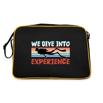 We Dive Into Experience - Retro Bag - black/gold - Back