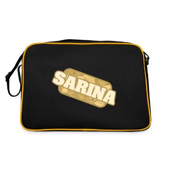 Nature Sarina - Retro Bag - black/gold - Back