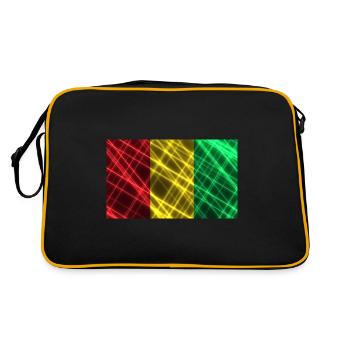 Style Guinée - Sac Retro - noir/or - Dos
