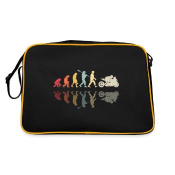 Motorcycle Evolution Vintage Superbike Biker - Retro Bag - black/gold - Back