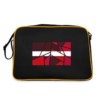 Gift for Latvia - Retro Bag - black/gold - Back