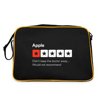 Apple, Didn't keep the doctor away…Fun review - Retro Bag - black/gold - Back