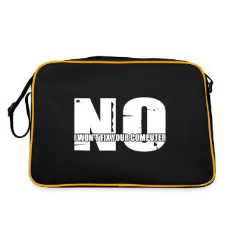 No, I Won't Fix Your Computer 22 - Retro Bag - black/gold - Back