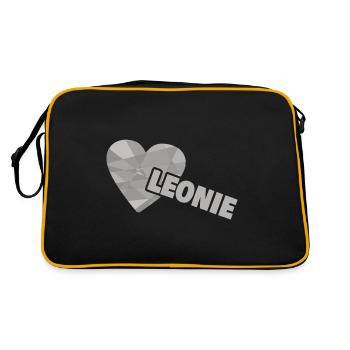 Léonie - Sac Retro - noir/or - Dos