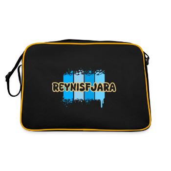 Cadeau pour Reynisfjara - Sac Retro - noir/or - Dos