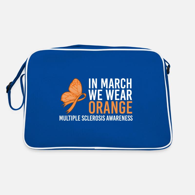 MS Bewusstsein - Multiple Sklerose - MS Band Retro Tasche