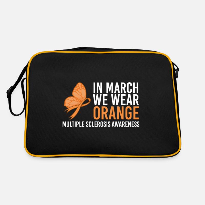 MS Bewusstsein - Multiple Sklerose - MS Band Retro Tasche