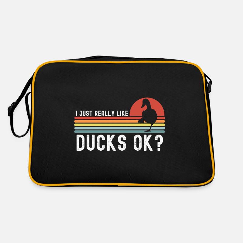 duck - Retro Bag - black/gold