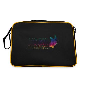 Butterfly - Rainbow Stardust - Sac Retro - noir/or - Dos