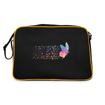 Butterfly - Rainbow Stardust - Sac Retro - noir/or - Dos