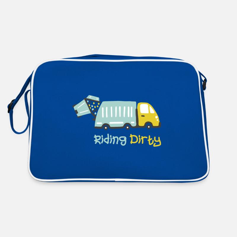 Driving a dirty garbage truck Retro Bag
