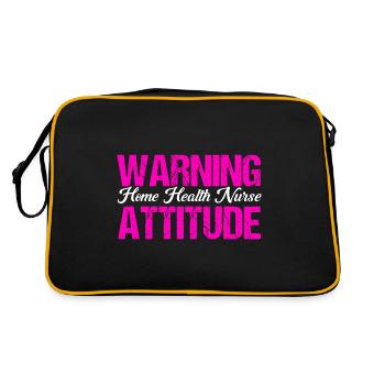 Health Assistance Home Nursing Nurse - Retro Bag - black/gold - Back