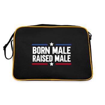 Born Male Raised Male - Retro Bag - black/gold - Back