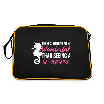 Merveilleux cadeau Thalasophile hippocampe - Sac Retro - noir/or - Dos