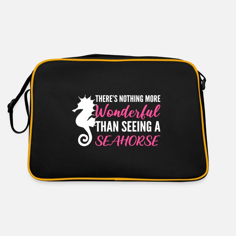 Wunderbares Seepferdchen Thalasophil Geschenk Retro Tasche