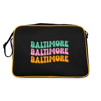 Baltimore - Retro Bag - black/gold - Back