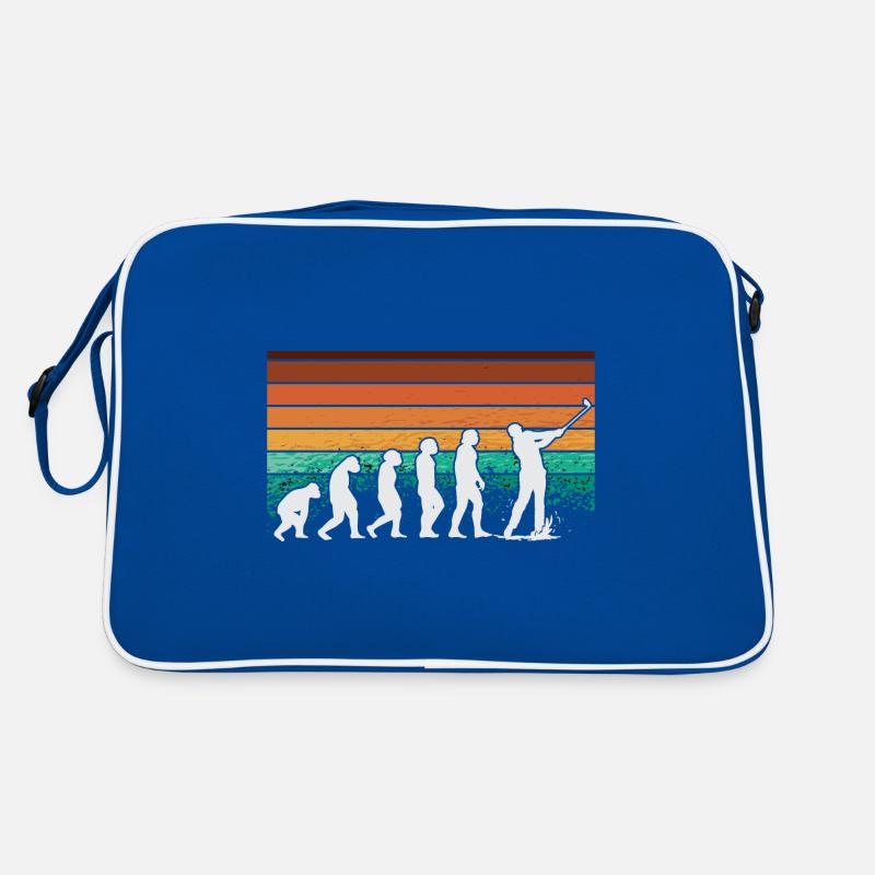 Golf Evolution From Monkey To Men BBall Lovers Retro Tasche
