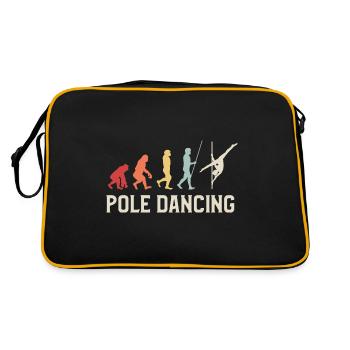 Pole Dancing Evolution Tänzerin Pole Fitness - Retro Tasche - Schwarz/Gold - Hinten
