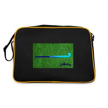 Field Hockey Artificial Turf Hockey Hockey Sticks - Retro Bag - black/gold - Back