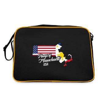 Philippins par Massachusetts Design pour Fil-Ams - Sac Retro - noir/or - Dos