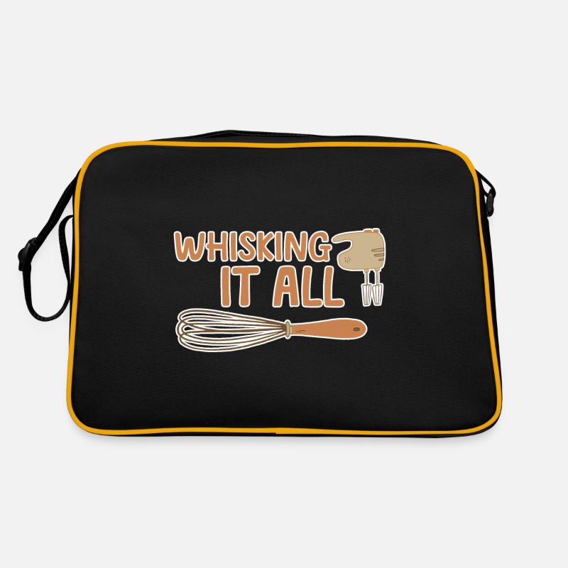 Whisking It All 4 - Retro Tasche - Schwarz/Gold
