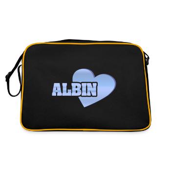 Albin as gold - Retro Bag - black/gold - Back