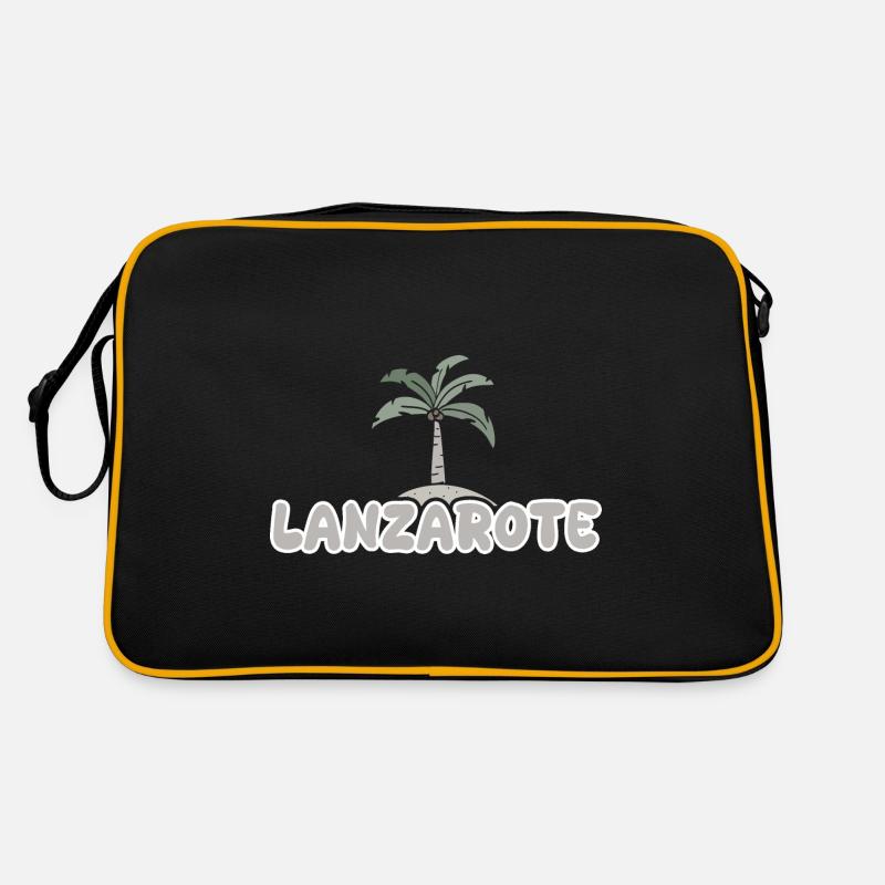 Lanzarote Lanzarote - Retro Tasche - Schwarz/Gold
