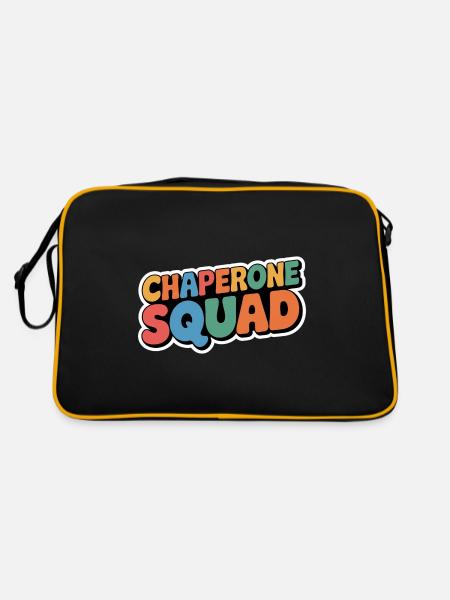 Chaperone Squad 17 - Retro Tasche - Schwarz/Gold - Hinten