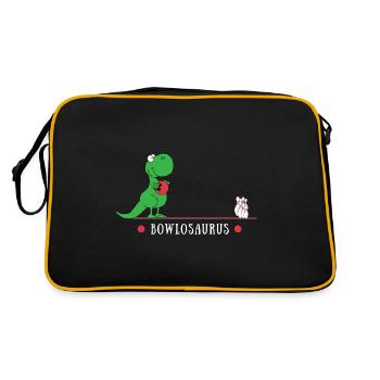 Bowling Bowling Lover Bowling Gift Idea Bo - Retro Bag - black/gold - Back