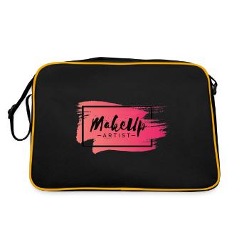 Makeup Artist Makeup Beautician - Retro Bag - black/gold - Back