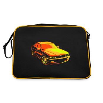 7-40-i E38 sterilisiert - Retro Tasche - Schwarz/Gold - Hinten