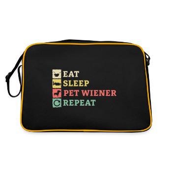 Teckel Teckel Propriétaire du teckel viennois - Sac Retro - noir/or - Dos