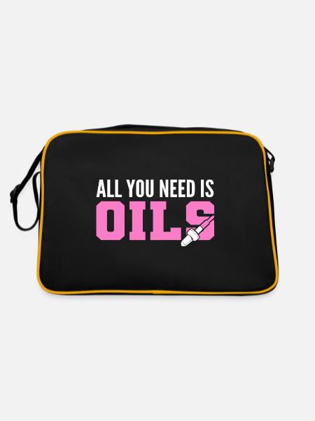 You Need Oils Seller Gift - Retro Bag - black/gold - Back