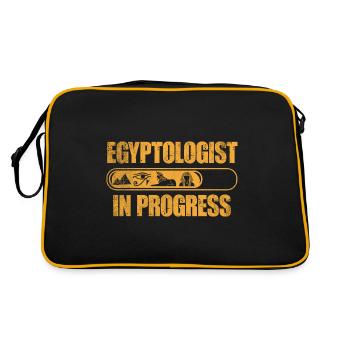 Egyptology Ancient Egypt Egyptologist In Progress - Retro Bag - black/gold - Back