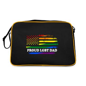 Père FIER LGBT - Sac Retro - noir/or - Dos