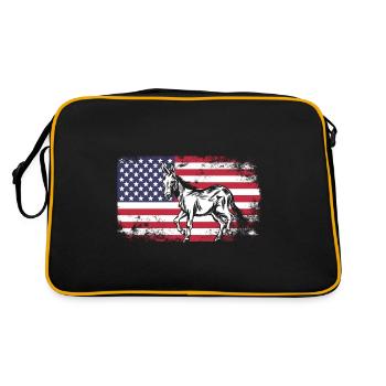 Donkey Mule États-Unis - Sac Retro - noir/or - Dos