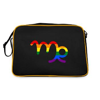 Signe du zodiaque Vierge LGBT - Sac Retro - noir/or - Dos