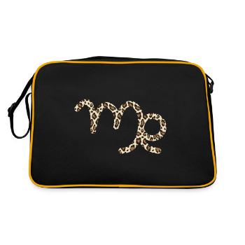 Signe du zodiaque Vierge - Sac Retro - noir/or - Dos