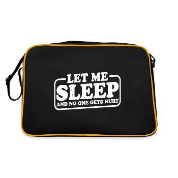 Let Me Sleep And No One Gets Hurt 3 - Retro Tasche - Schwarz/Gold - Hinten