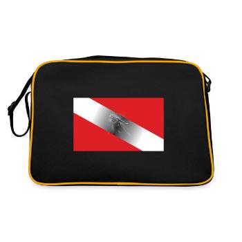 Diving Flagg - Retro Bag - black/gold - Back