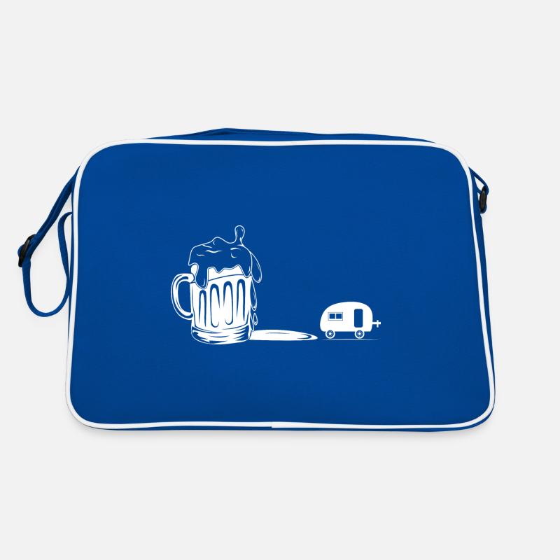Bier - Camping Wohnwagen - Retro Tasche