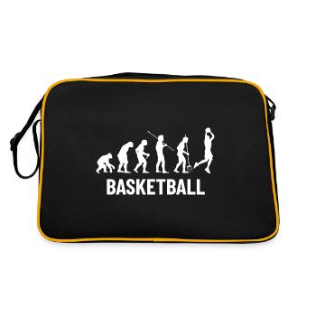 Basketball Sports Evolution for BBall Lovers Dunk - Retro Tasche - Schwarz/Gold - Hinten