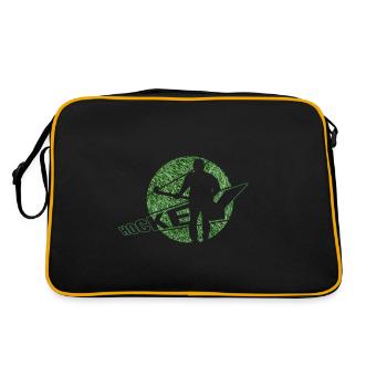 Hockey Field Hockey Artificial Turf Hockey Player - Retro Bag - black/gold - Back