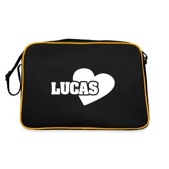 Love Lucas - Retro Bag - black/gold - Back