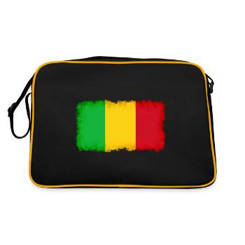 Pays: Mali - Sac Retro - noir/or - Dos